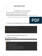 Share Data Through Globalcontext