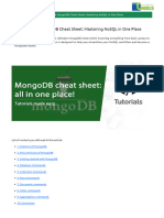 Mongodb Cheat Sheet