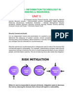 MGT115R02 - Information Technology in Banking 0 Insurance - Unit 5