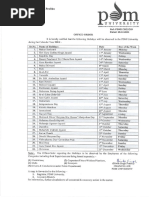 Holiday List 2024 PDMU