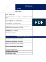 Checklist Reclamatoria Trabalhista