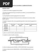 Unidad 1 Estados de La Materia y Cambios de Estados