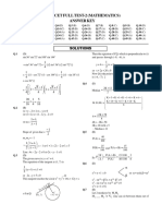 MHT CET-FT-2 Maths (Only Solutions)