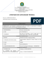 Minuta Do Atestado de Capacidade Técnica