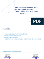 Métodos Espectrofotometricos para La Medición de Magnitudes Biquímicas