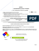 Msds Agua Desmineralizada Power