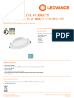 Ficha Técnica Del Producto Ficha Técnica Del Producto DL ALU DN 200 25 W 4000 K IP44/IP20 WT