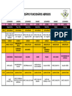 Cardápio Funcionário Abrigos de 29 Jan A 04 Fev