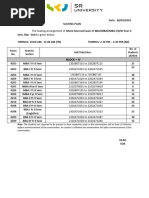 Seating Plan of Mock External Exams SOB