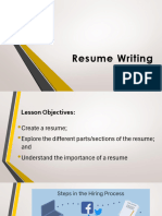 Resume Writing Presentation