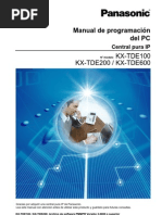 Manual de Programacion Del PC Central Pura Ip Panasonic KX-TDE100 KX-TDE200 KX-TDE600