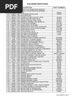 TK40 Spare Parts List