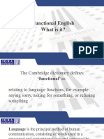 Unit 1.1-Introduction To Functional English, Listening Vs Hearing