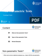 Non-Parametric Tests