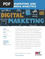 Digital Marketing and Social Media Analytics