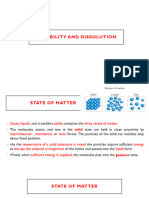 Solubility and Dissolution