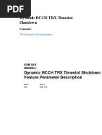 Dynamic BCCH TRX Timeslot Shutdown Feature Parameter Description