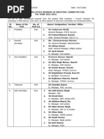 MEA Election List of Candidates