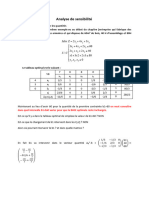 Analyse de Sensibilité