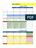 Timeline Semester 2