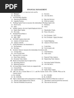 MCQ Financial Management B Com Sem 51