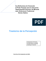 Trastornos de Percepción