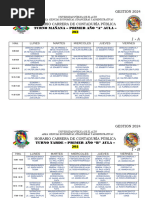 Horario 2024 Sede Villa Esperanza