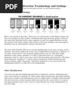 Hammond Drawbar Settings