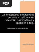 MLNIDPED3350 - Las Necesidades e Intereses de Los Niños en La Educación Preescolar Su Importancia