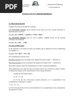 Practical Work N.3 Chemical Equilibrium