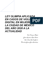 LEY OLIMPIA DE MUJERES EN LA CIUDAD DE MÉXICO EN EL AÑO 2020 Primera Entrega