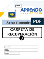 Carpeta de Recuperación - Área Comunicación - Prof. Omar