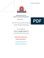 SYBA Geography Sem IV 2022 Pattern