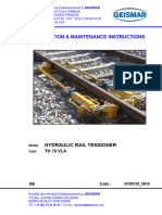 TH70 VLA Hydraulic Rail Tensor Operation and Maintenance