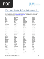 Chapter 1 Harry Potter Book 1