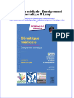 Free Download Genetique Medicale Enseignement Thematique M Lamy Full Chapter PDF