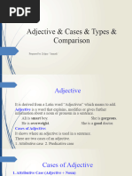 Week 5 Adjective & Types & Cases & Comparison