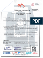 Certificado de Calibracion de Equipo Topografico