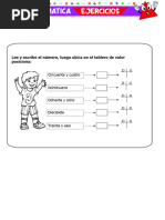 Ubicacion de Numeros en El Tablero de Valor Posicional para Segundo Grado de Primaria