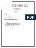 Lo Controlled Test Term 2 GR 11