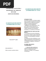 9 Montage Des Dents Anterieures en Ppac - DR Kassouri L.F 1