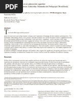 Brockbank, A. (2002) Aprenizaje Reflexivo en La Educación Superior