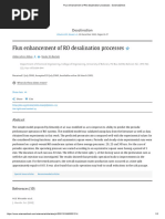 Flux Enhancement of RO Desalination Processes