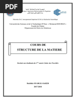 Cours Structure de Matière 2016