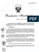 RM566-2011-MINSA NTS para La Prevencion, Diagnostico y Tratamienoto de La Hepatitis Viral B