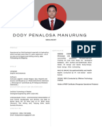 Dody Penalosa Manurung GEOLOGIST JUNIOR Resume