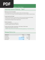 OpEx Budget Template