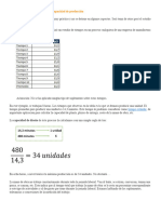 Ejemplo de Capacidad de Producción Tmo