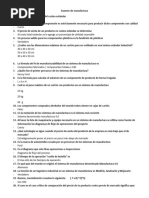 Examen de Manufactura