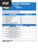 Contenido II Bimestre 4to. Primaria